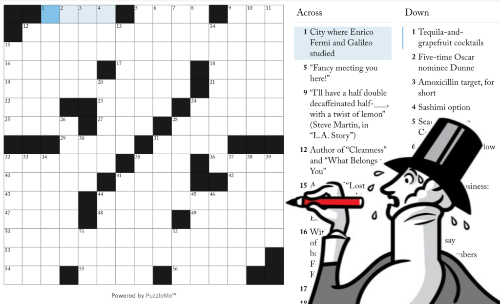 Cryptic crosswords:An evolving art form