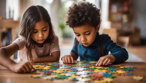 The Connection Between Puzzle Game Solving and Cognitive Development