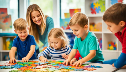 The Connection Between Puzzle Game Solving and Cognitive Development