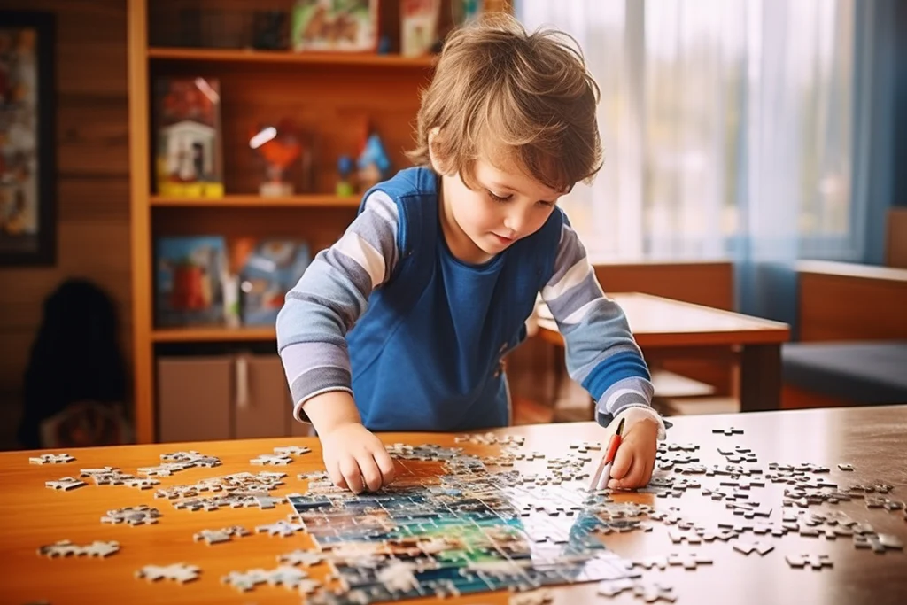 The Connection Between Puzzle Game Solving and Cognitive Development